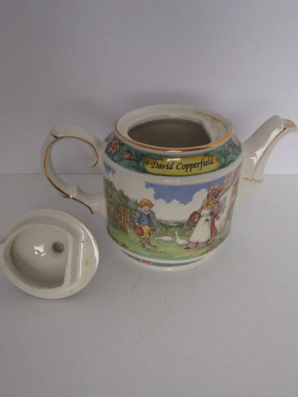 small porcelain teapot